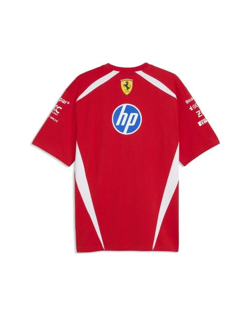 PUMA Red Scuderia Ferrari Hp Replica Drivers T-Shirt for men