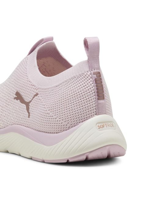 PUMA Softride Remi Slip-on Knit Hardloopschoenen in het Pink