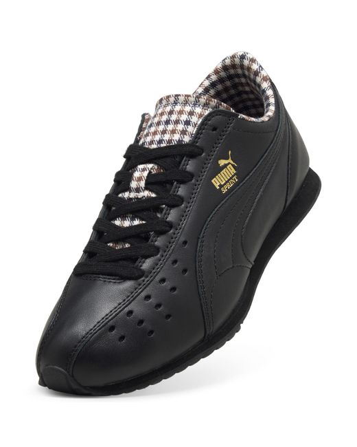 PUMA Black Sprint Check Sneakers
