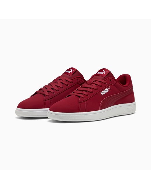 PUMA Smash 3.0 Buck Sneakers Voor in het Red