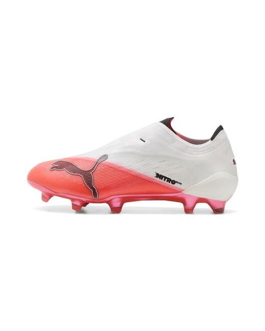 PUMA Pink Ultra Nitro 7 Ultimate Fg Laceless Football Boots