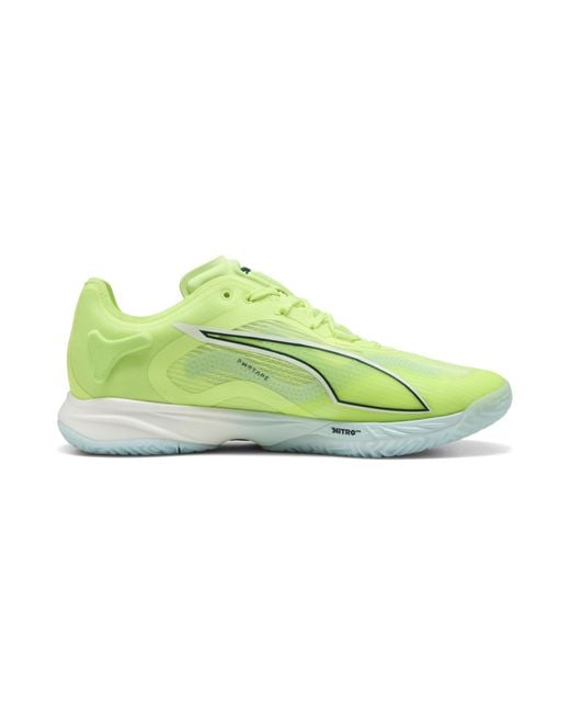 Zapatillas De Balonmano Accelerate Nitro Sqd 4 Calzado, Fizzy Light/Verde Terrain/Blanco PUMA de color Green