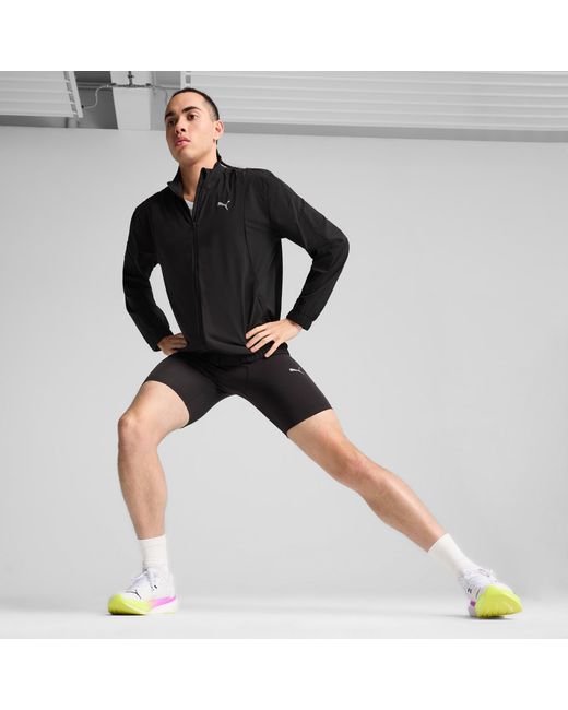 PUMA Black Velocity Woven Running Jacket for men