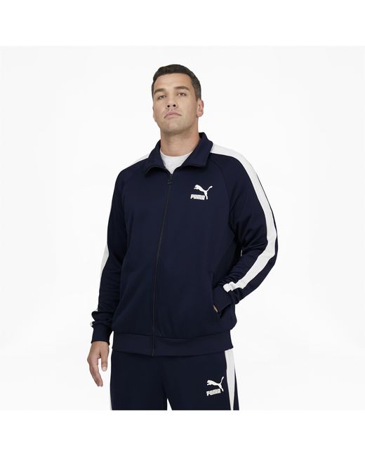 puma t7 track jacket peacoat