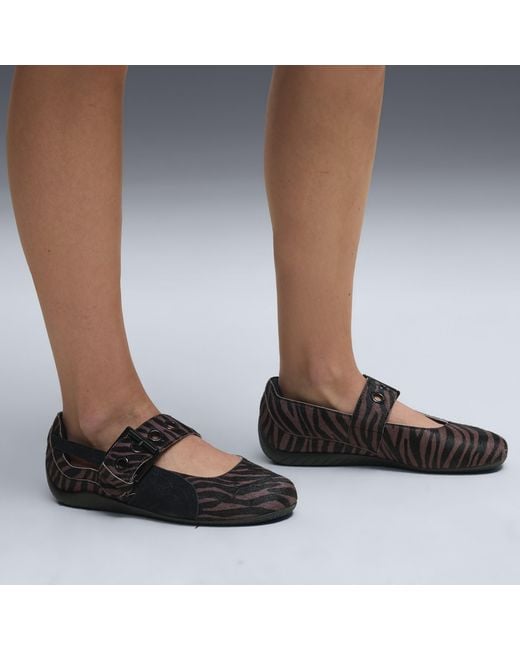 PUMA Black Speedcat Ballet Dress-Up Tiger-Print Sneakers