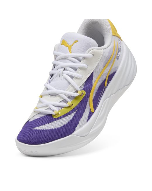 PUMA White All-Pro Nitro La Basketballschuhe