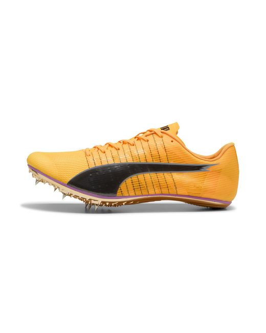 PUMA Yellow Evospeed Brush 6 Track & Field Sprinting Spikes Shoes