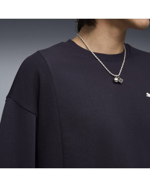 PUMA Blue Class Crew Sweatshirt for men