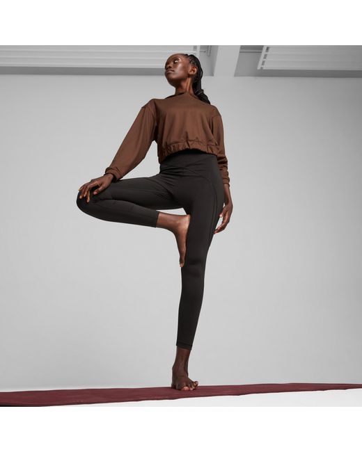 PUMA Studio Foundations Trainingshoodie in het Brown