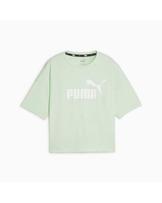 PUMA Green Essentials Logo Cropped T-shirt