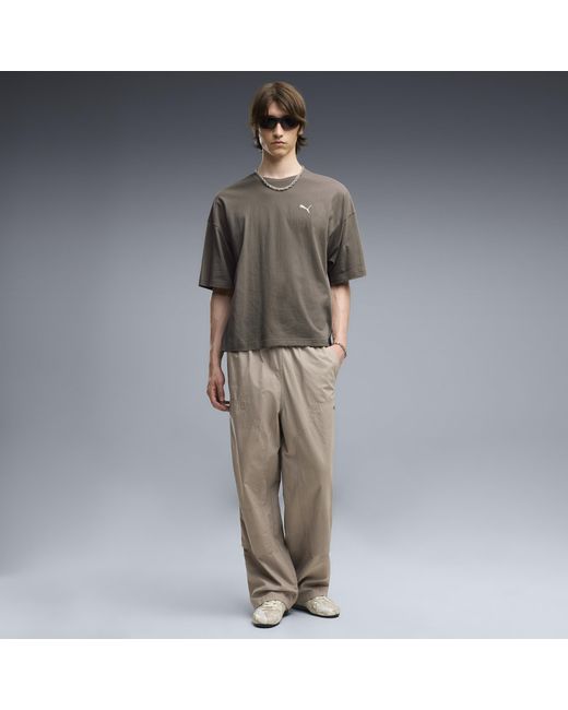 PUMA Brown Essentials Carpenter Woven Pants for men