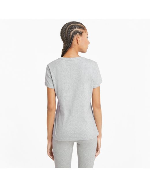 PUMA Essentials Logo T-Shirt Voor in het Gray