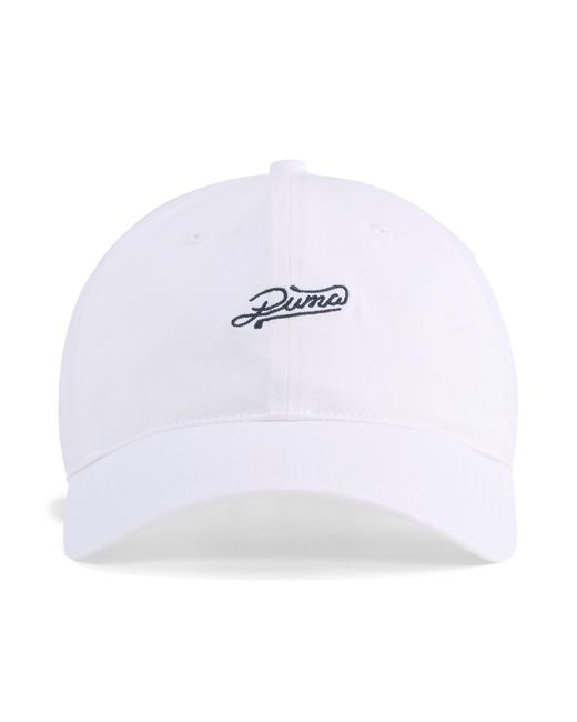 PUMA White Rodeo Script Golf Cap, Accessoires