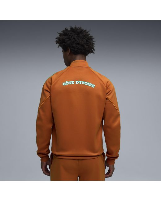 PUMA Brown Ivory Coast King Anthem Jacket for men