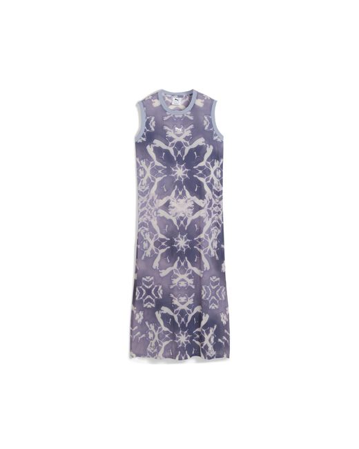 PUMA Purple Dare To Mesh-Säulenkleid Damen