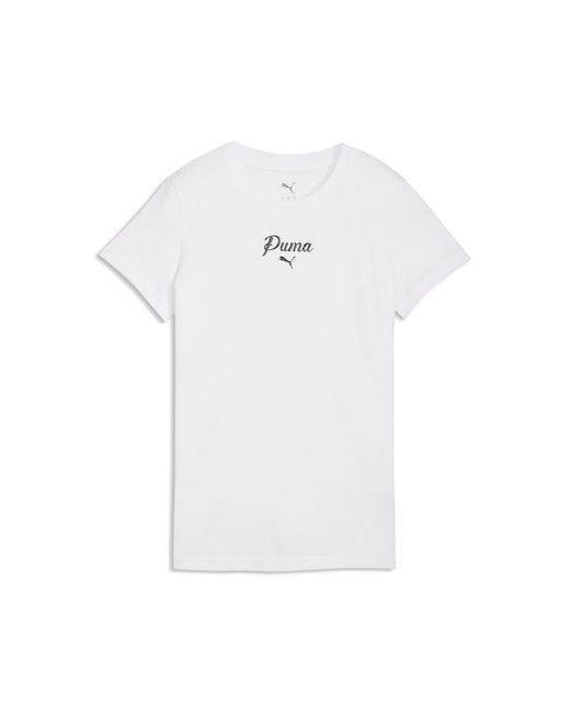 T-shirt Essentials Script PUMA en coloris White