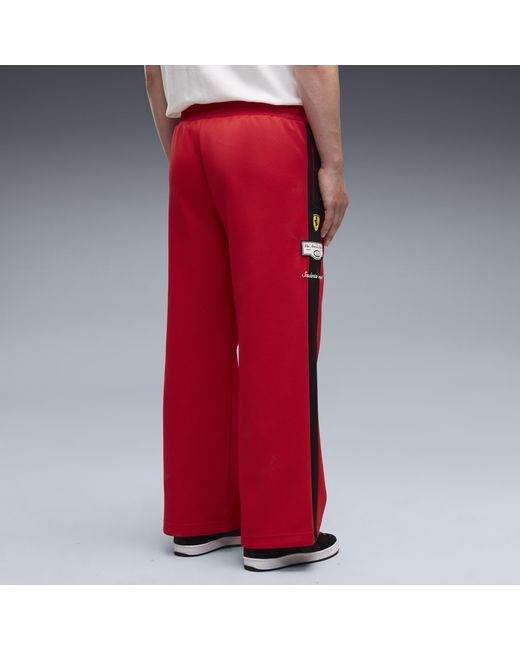 PUMA Red Ferrari T7 Track Pants for men