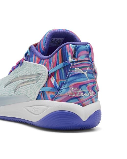 PUMA Blue Stewie 4 Prism Basketball Shoes