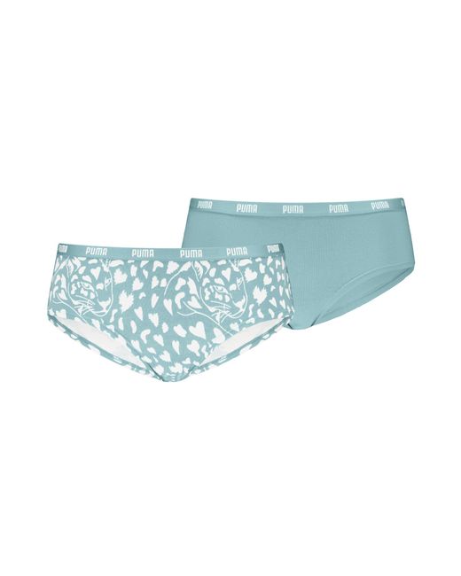 PUMA Blue Licence Damen Bikinislips Unterwäsche 2Er-Pack