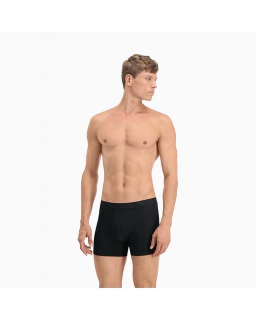 PUMA Black Sport Microfiber Boxers (2-Pack) for men