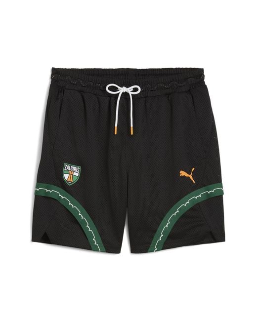Short De Basketball Post Game Bc Zalgiris Kaunas PUMA pour homme en coloris Black