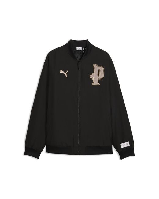 PUMA Black Manchester City 10Th Anniversary Bomber Jacket for men