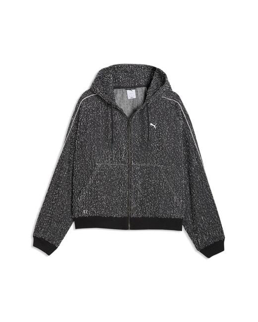 PUMA Gray T7 Hooded Track Jacket for men