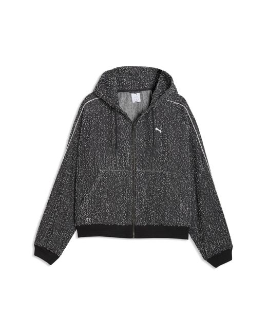 PUMA Gray T7 Hooded Track Jacket for men