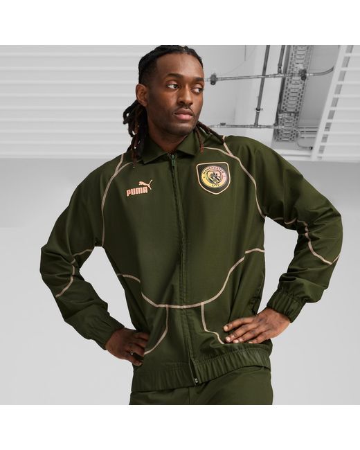 PUMA Manchester City ftblSTATEMENT Trainingsjacke in Grun fur Herren Lyst DE