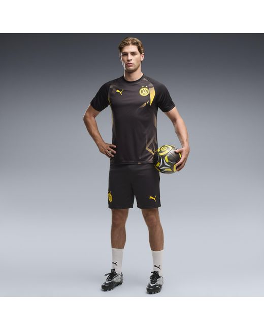 PUMA Black Borussia Dortmund Warm-Up Jersey for men