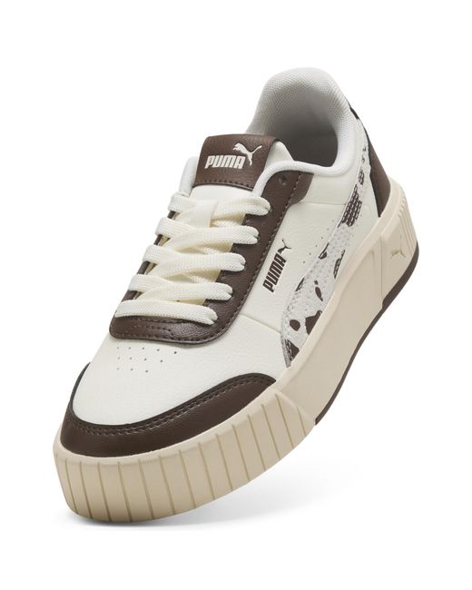 PUMA White Carina Mia Wild Sneakers