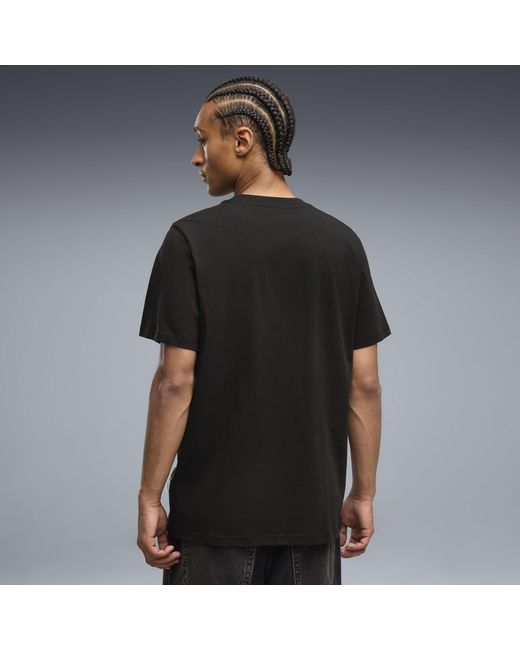 PUMA Black Ferrari Tonal Shield T-Shirt for men