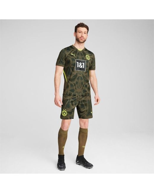 PUMA Borussia Dortmund 24/25 Kurzärmliges Torwarttrikot in Green für Herren