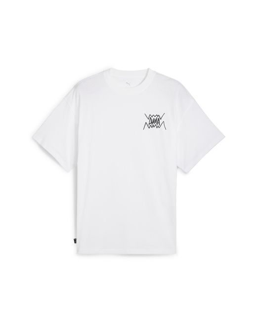 PUMA Jaws Core Basketbalshirt in het White voor heren