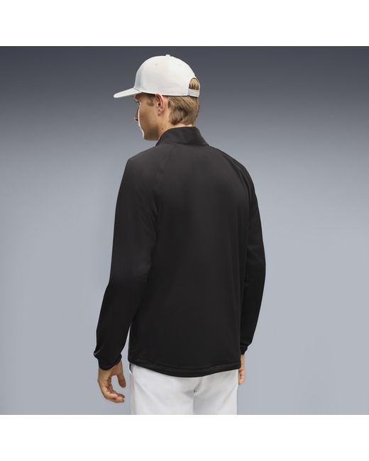 PUMA Black Raincell Full-Zip Golf Jacket for men