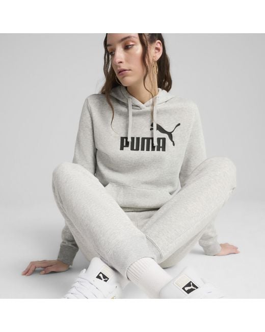 PUMA Gray Essentials Small No. 1 Logo Sweatpants