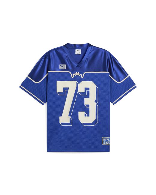 PUMA Dress Code Football-Inspired Basketballtrikot in Blue für Herren