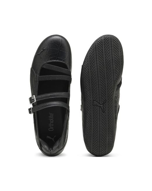PUMA Black Speedcat Ballet Croc Print Sneakers