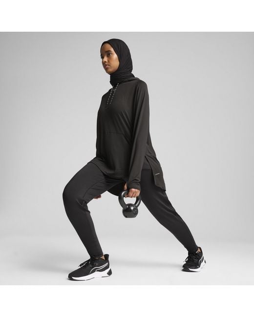 Sudadera Con Capucha Modest Para Mujer PUMA de color Black