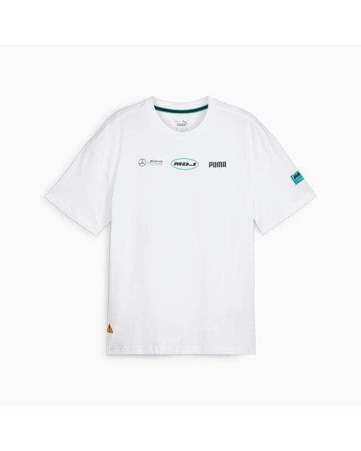 PUMA Mercedes-amg Petronas Motorsport X Mdj Graphic T-shirt in het White voor heren