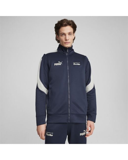 PUMA Blue Porsche Legacy Mt7+ Track Jacket for men