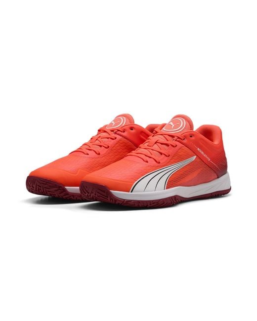 PUMA Red Accelerate Turbo Handballschuhe
