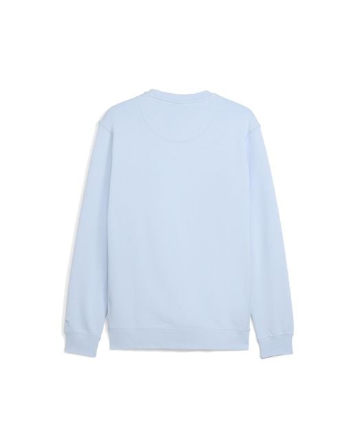PUMA Gray Wardrobe Essentials Suede Crew for men