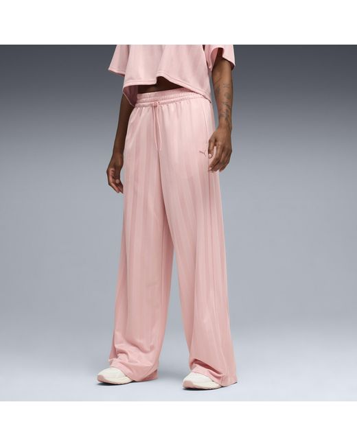 PUMA Pink League Wide Leg Pants
