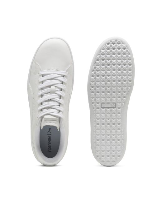 PUMA White Suede Golf Shoes for men