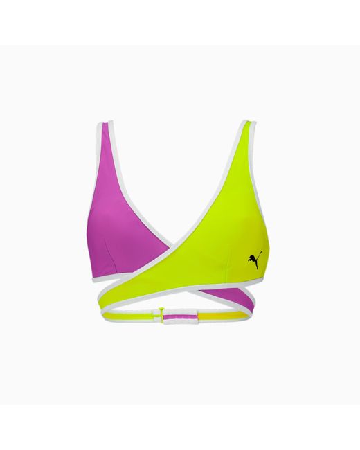 PUMA Korte Bikinitop Voor in het Red