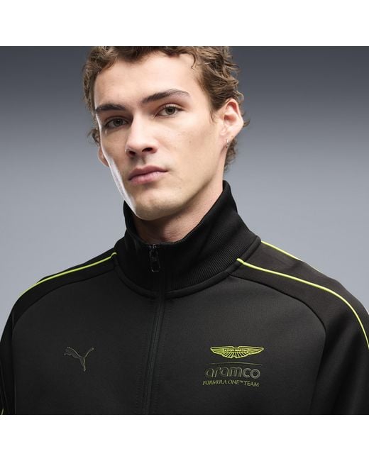 PUMA Black X Aston Martin Aramco F1 Team T7 Track Jacket for men