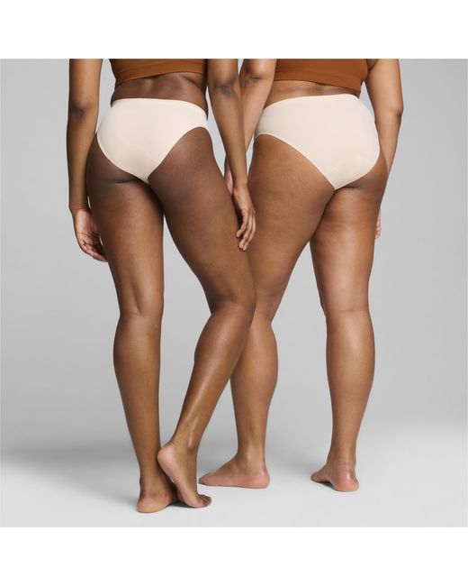 PUMA Brown Licence X Modibodi Active Nahtloser Slip Mittelstark-Stark Für Damen