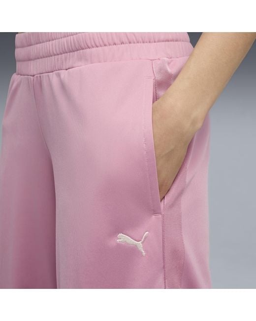 Pantaloni A Vita Bassa Wardrobe Essentials Da Donna, Abbigliamento, Poised Rosa di PUMA in Pink