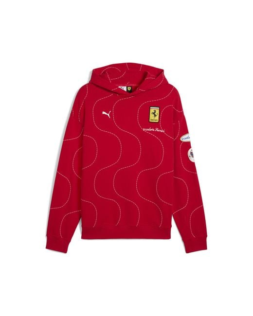Sudadera Con Capucha Scuderia Ferrari Hp Monza Para Hombre, Ropa, Rosso Corsa PUMA de hombre de color Red